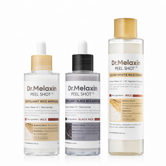 Peel Shot Glow Linia Ryżu / Zestaw Ampułek Ryżowych